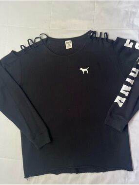 Victoria's Secret PINK Black Sweatshirt